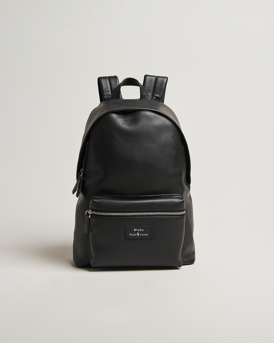Homme | Sacs | Polo Ralph Lauren | Backpack Pebble Leather Black