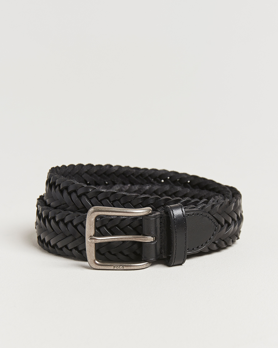 Heren | Riemen | Polo Ralph Lauren | Braided Leather Belt Black