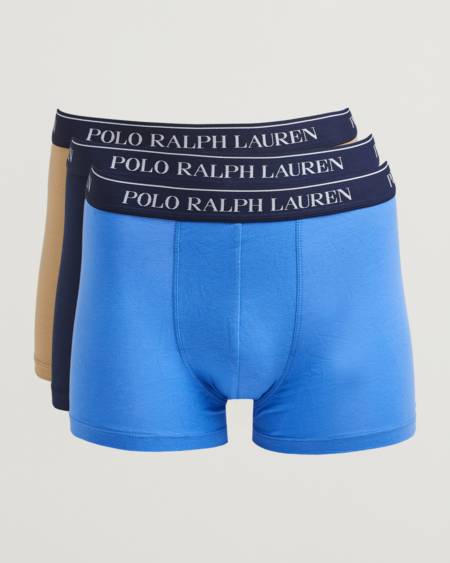 Homme | Sous-Vêtements Et Chaussettes | Polo Ralph Lauren | 3-Pack Trunk Navy/Blue/Khaki