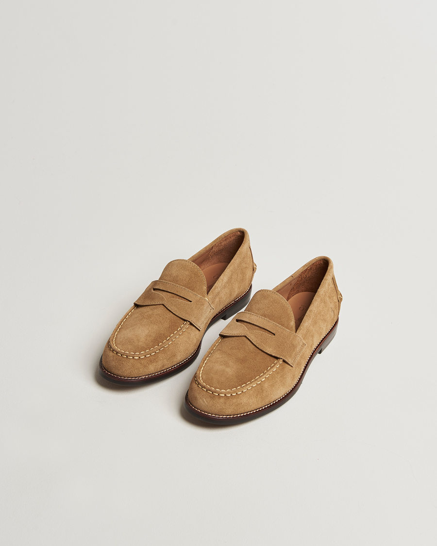 Homme | Loafers | Polo Ralph Lauren | Alston Suede Penny Loafer Desert Tan