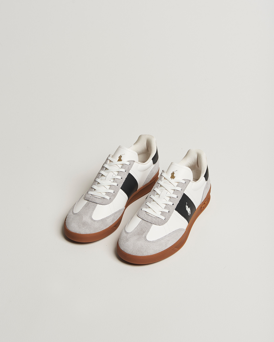 Homme | Baskets | Polo Ralph Lauren | Aera Leather/Suede Sneaker White/Grey