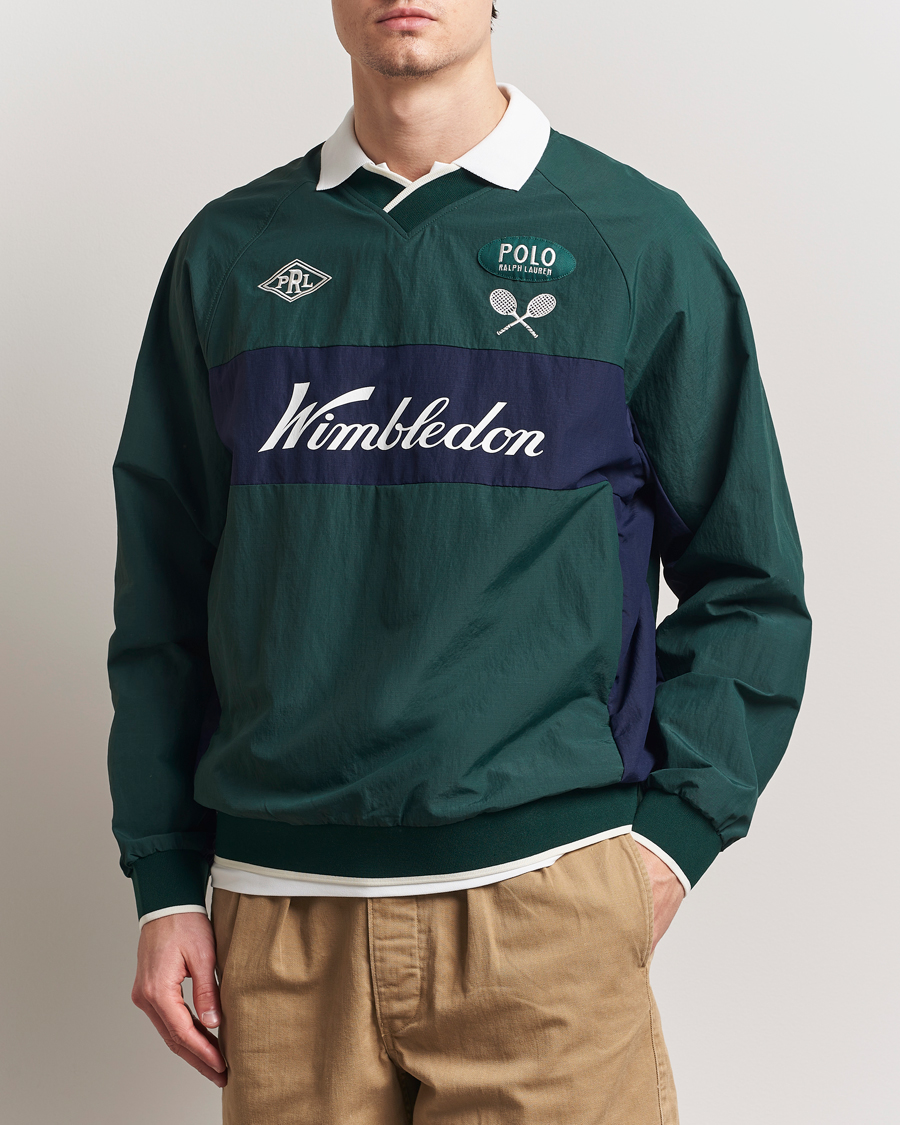 Heren | Truien | Polo Ralph Lauren | Wimbledon Tennis Pullover Moss Agate/Refined Navy