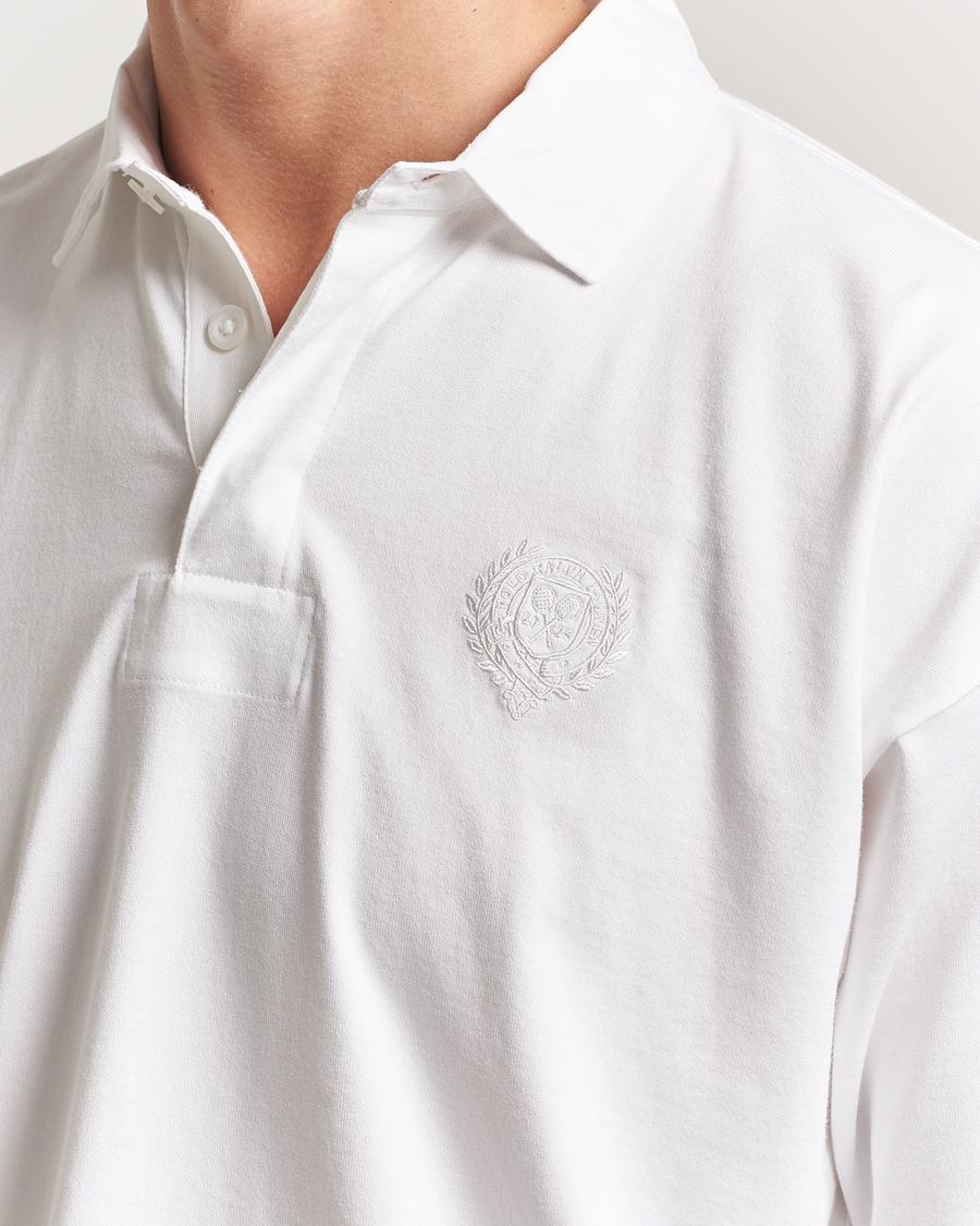 Homme | Polos | Polo Ralph Lauren | Wimbledon Long Sleeve Polo Ceramic White