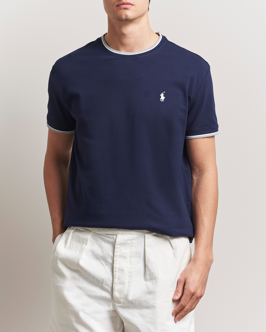Heren | T-shirts | Polo Ralph Lauren | Mesh Polo Tee Newport Navy