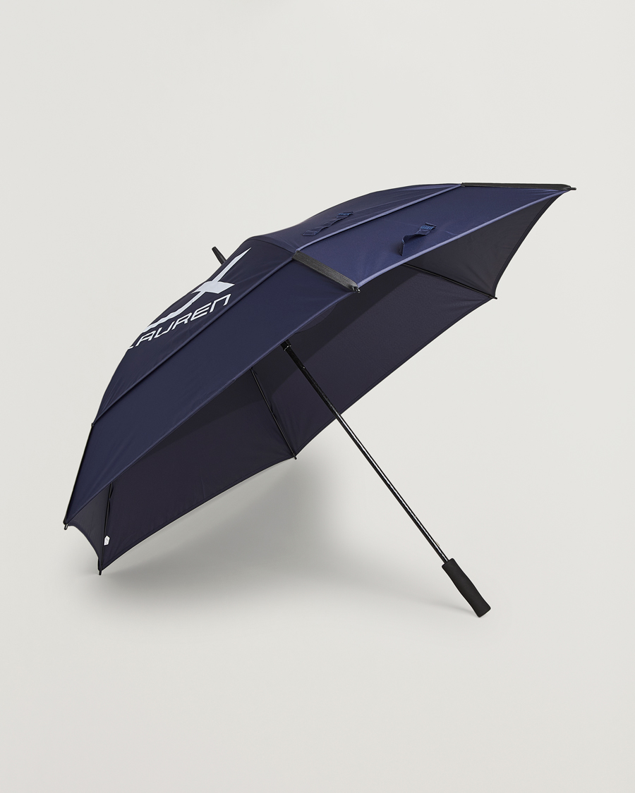 Homme | RLX Ralph Lauren Large Golf Umbrella Navy Multi | RLX Ralph Lauren | Large Golf Umbrella Navy Multi