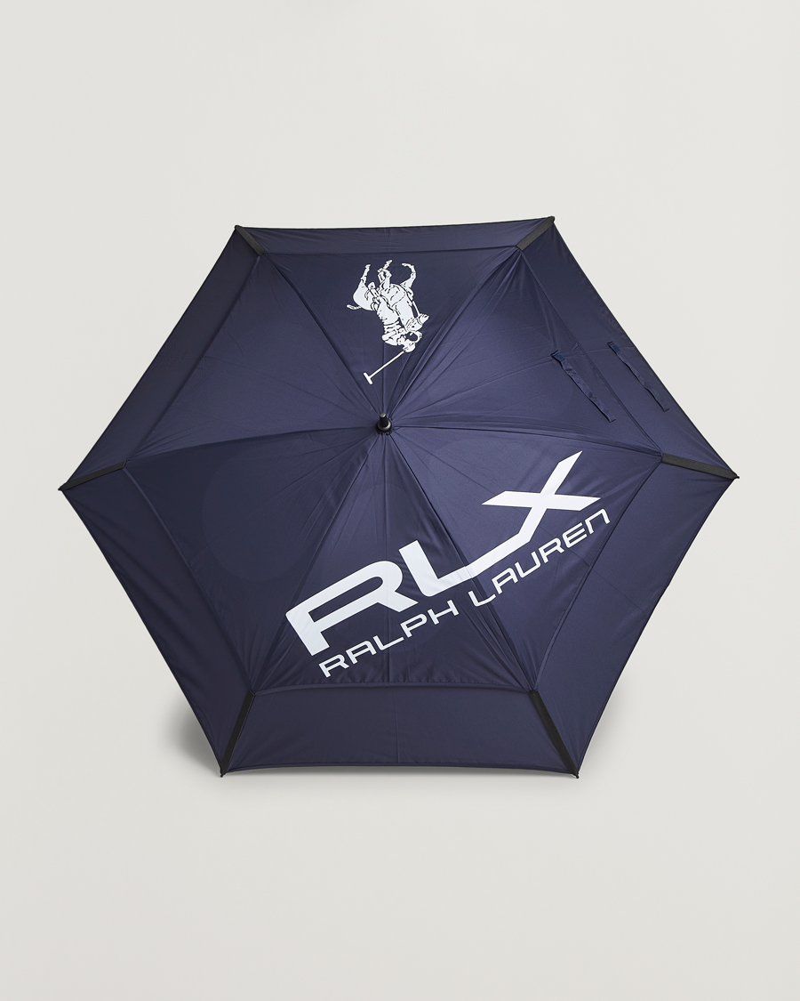 Homme | RLX Ralph Lauren Large Golf Umbrella Navy Multi | RLX Ralph Lauren | Large Golf Umbrella Navy Multi