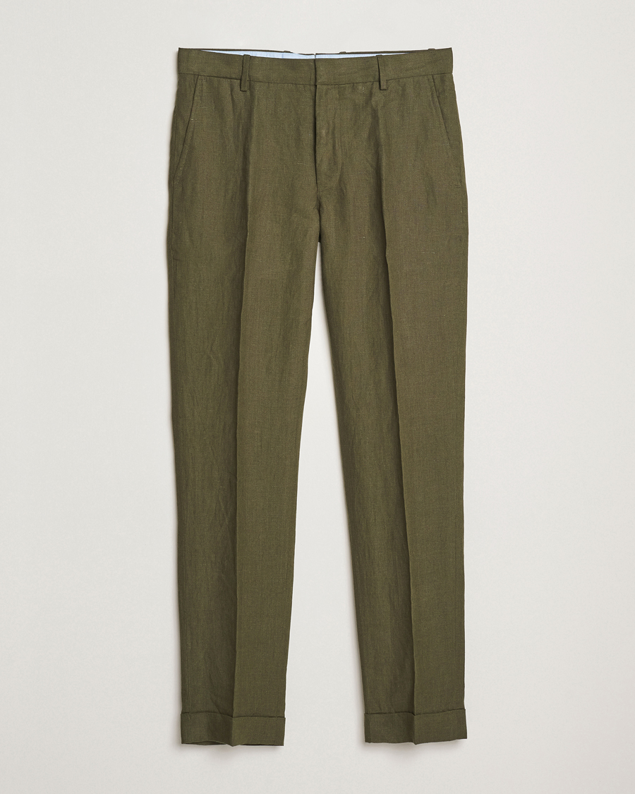 Homme | Pantalons | Polo Ralph Lauren | Linen Pleated Trousers Armadillo