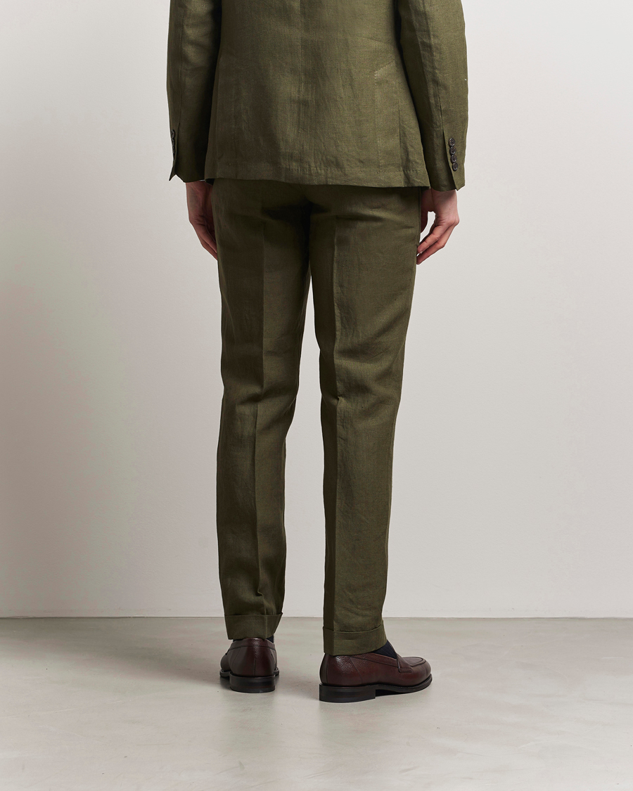 Homme | Pantalons | Polo Ralph Lauren | Linen Pleated Trousers Armadillo