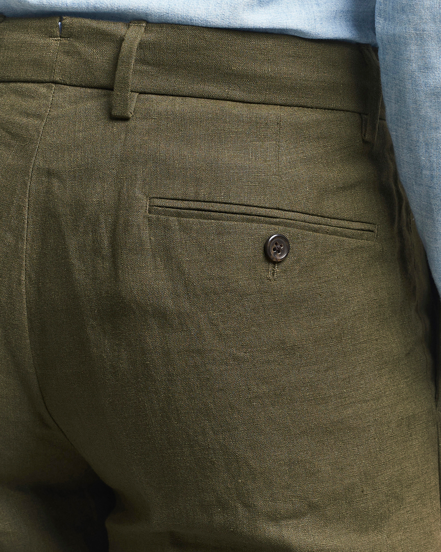 Homme | Pantalons | Polo Ralph Lauren | Linen Pleated Trousers Armadillo