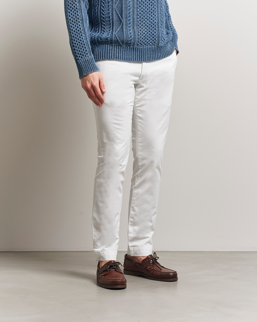 Heren | Broeken | Polo Ralph Lauren | Slim Fit Stretch Chinos Deckwash White