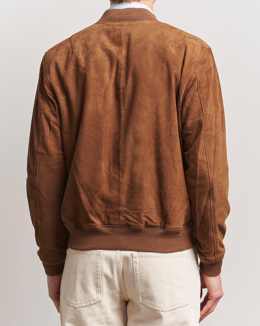 Homme | Manteaux Et Vestes | Polo Ralph Lauren | Flight Suede Bomber Jacket Country Brown