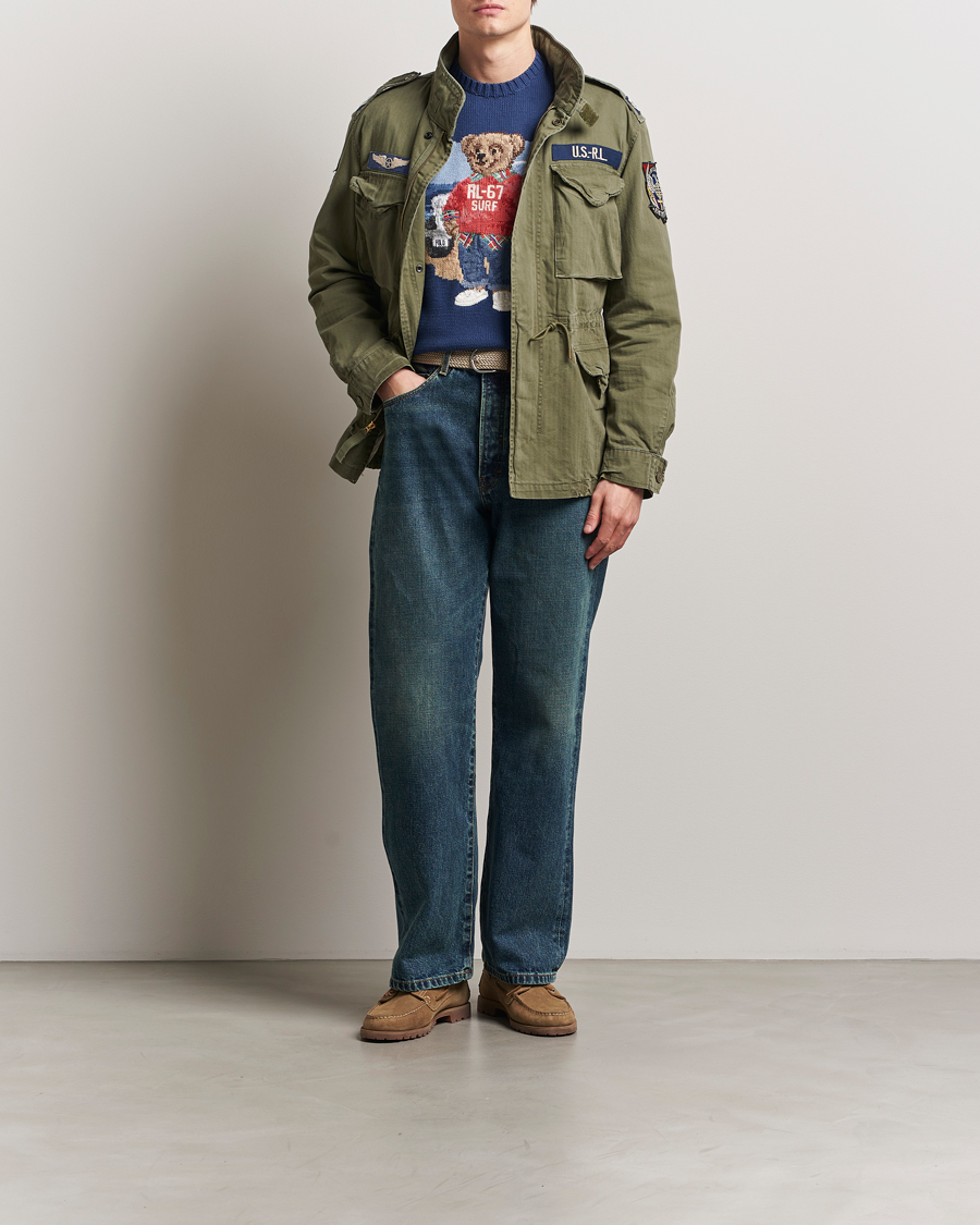 Homme | Manteaux Et Vestes | Polo Ralph Lauren | Herringbone Field Jacket Olive Mountain