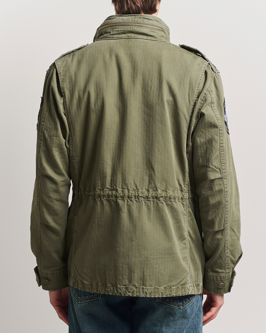 Homme | Manteaux Et Vestes | Polo Ralph Lauren | Herringbone Field Jacket Olive Mountain