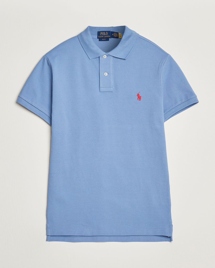 Heren | Polo's | Polo Ralph Lauren | Slim Fit Polo Campus Blue