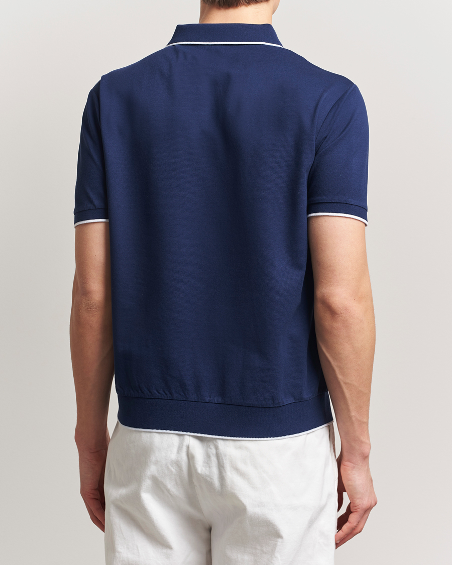 Heren | Polo's | Polo Ralph Lauren | Johnny Jaquard Knitted Polo Newport Navy