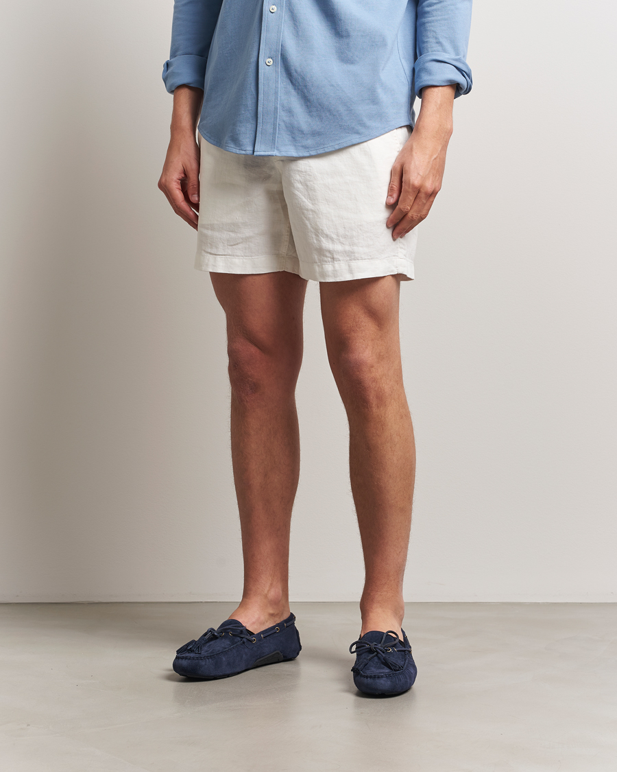 Heren | Korte broek | Polo Ralph Lauren | Prepster Linen Shorts Deckwash White
