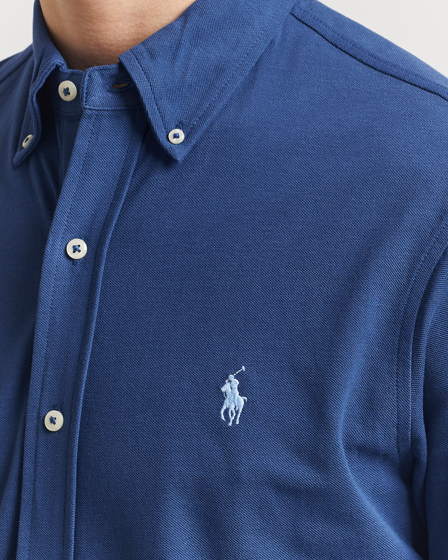 Heren | Overhemden | Polo Ralph Lauren | Featherweight Mesh Shirt Annapolis Blue
