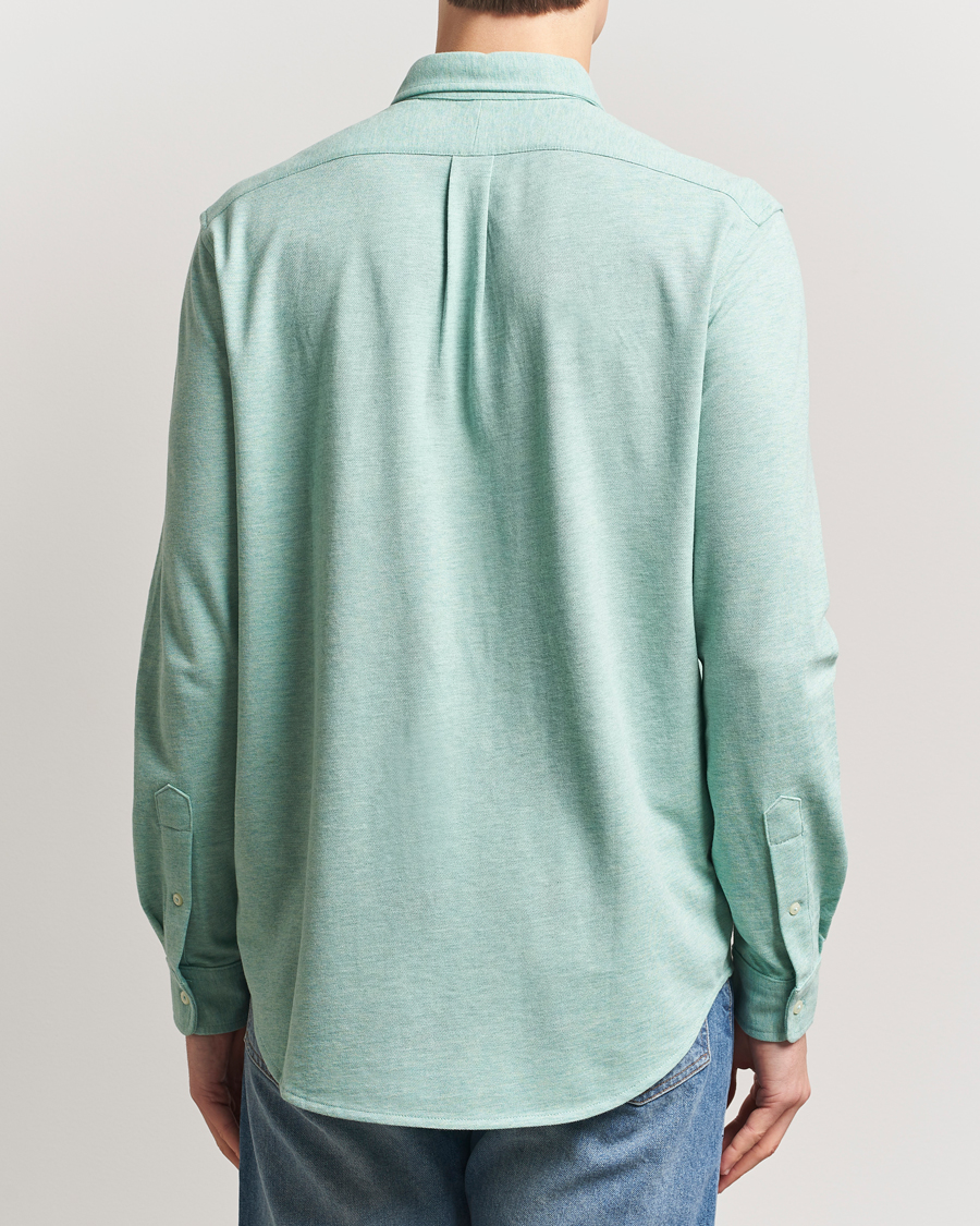 Heren | Overhemden | Polo Ralph Lauren | Featherweight Mesh Shirt Celadon Heather