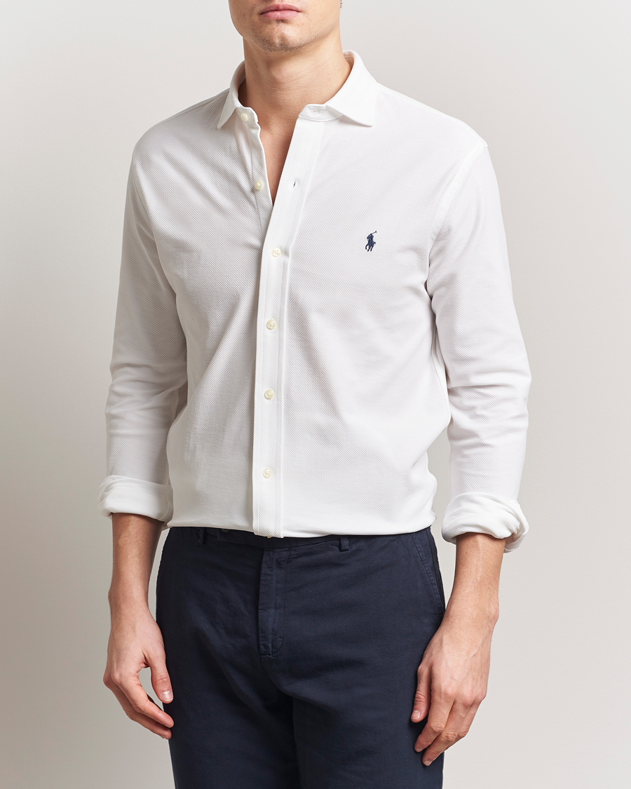 Homme | Chemises | Polo Ralph Lauren | Cotton Long Sleeve Shirt White
