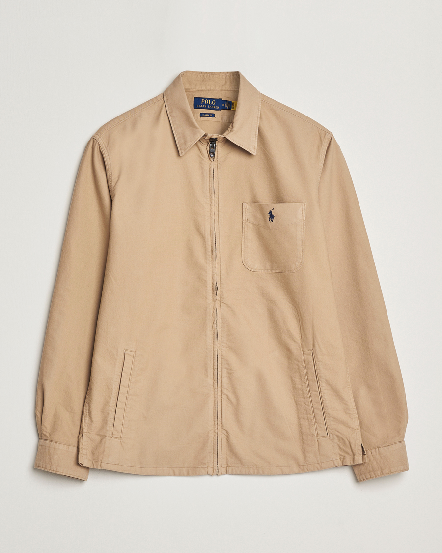 Homme | Chemises | Polo Ralph Lauren | Full Zip Overshirt Surrey Tan