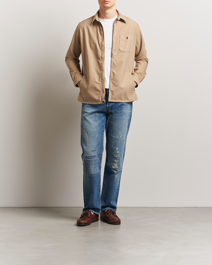 Homme | Chemises | Polo Ralph Lauren | Full Zip Overshirt Surrey Tan