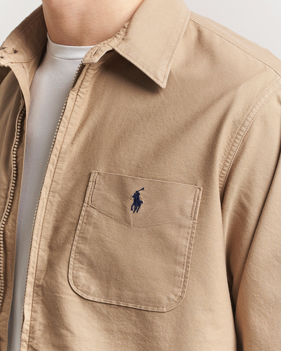 Homme | Chemises | Polo Ralph Lauren | Full Zip Overshirt Surrey Tan