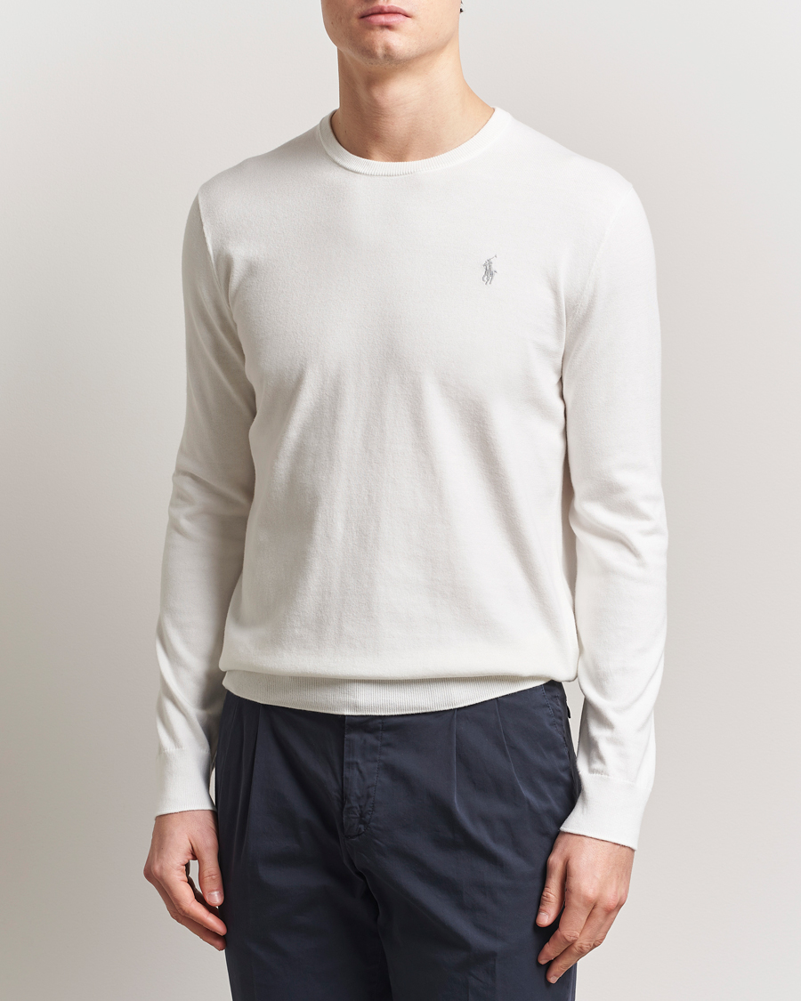 Heren | Truien | Polo Ralph Lauren | Cotton Crew Neck Sweater Deckwash White