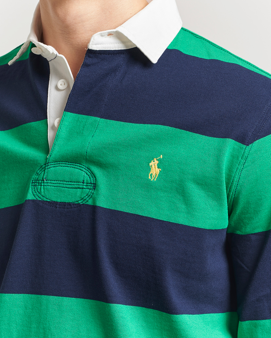 Heren | Truien | Polo Ralph Lauren | Barstriped Rugger Navy/Clover