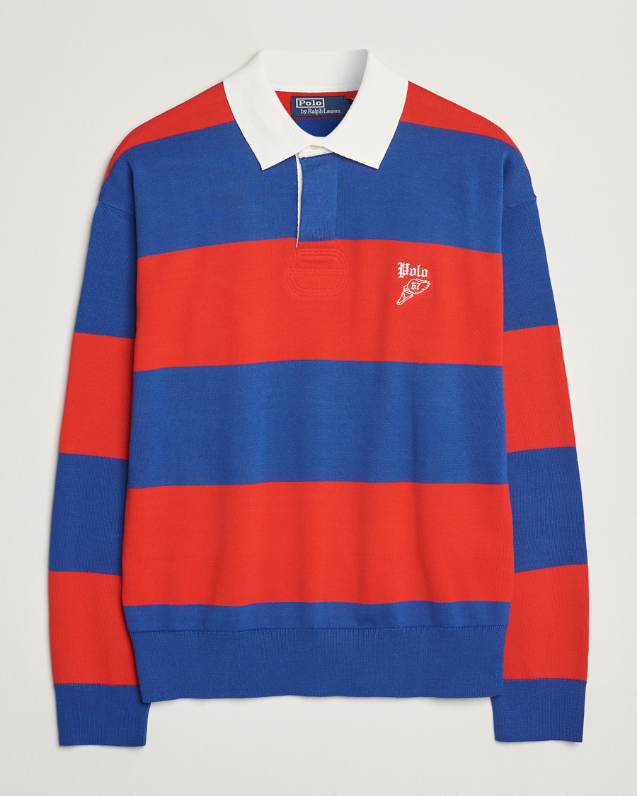 Heren | Truien | Polo Ralph Lauren | Knitted Striped Rugby Blue/Red