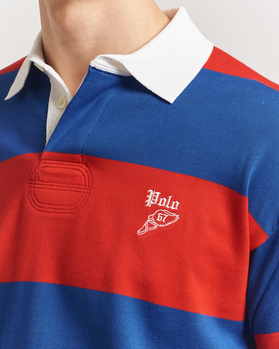 Heren | Truien | Polo Ralph Lauren | Knitted Striped Rugby Blue/Red