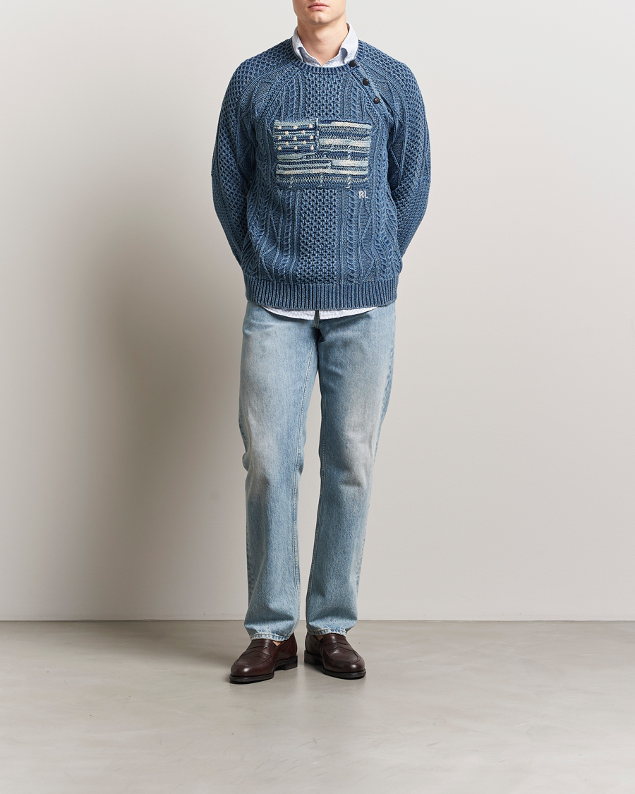 Heren | Truien | Polo Ralph Lauren | Knitted Flag Sweater Indigo