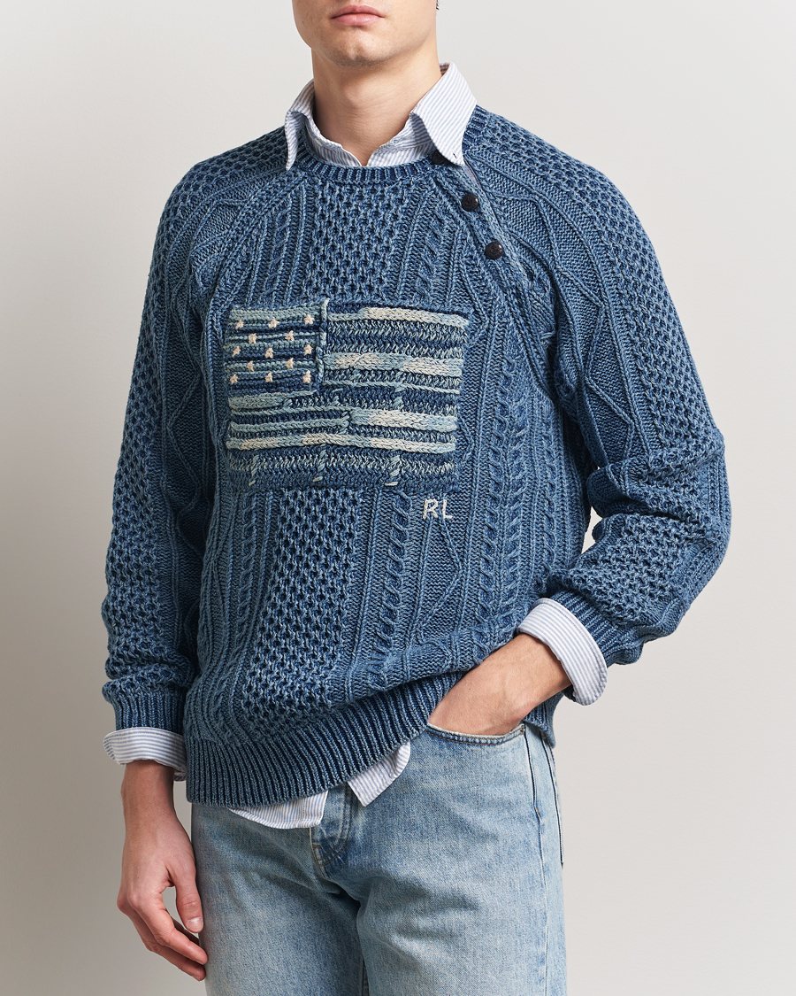 Heren | Truien | Polo Ralph Lauren | Knitted Flag Sweater Indigo