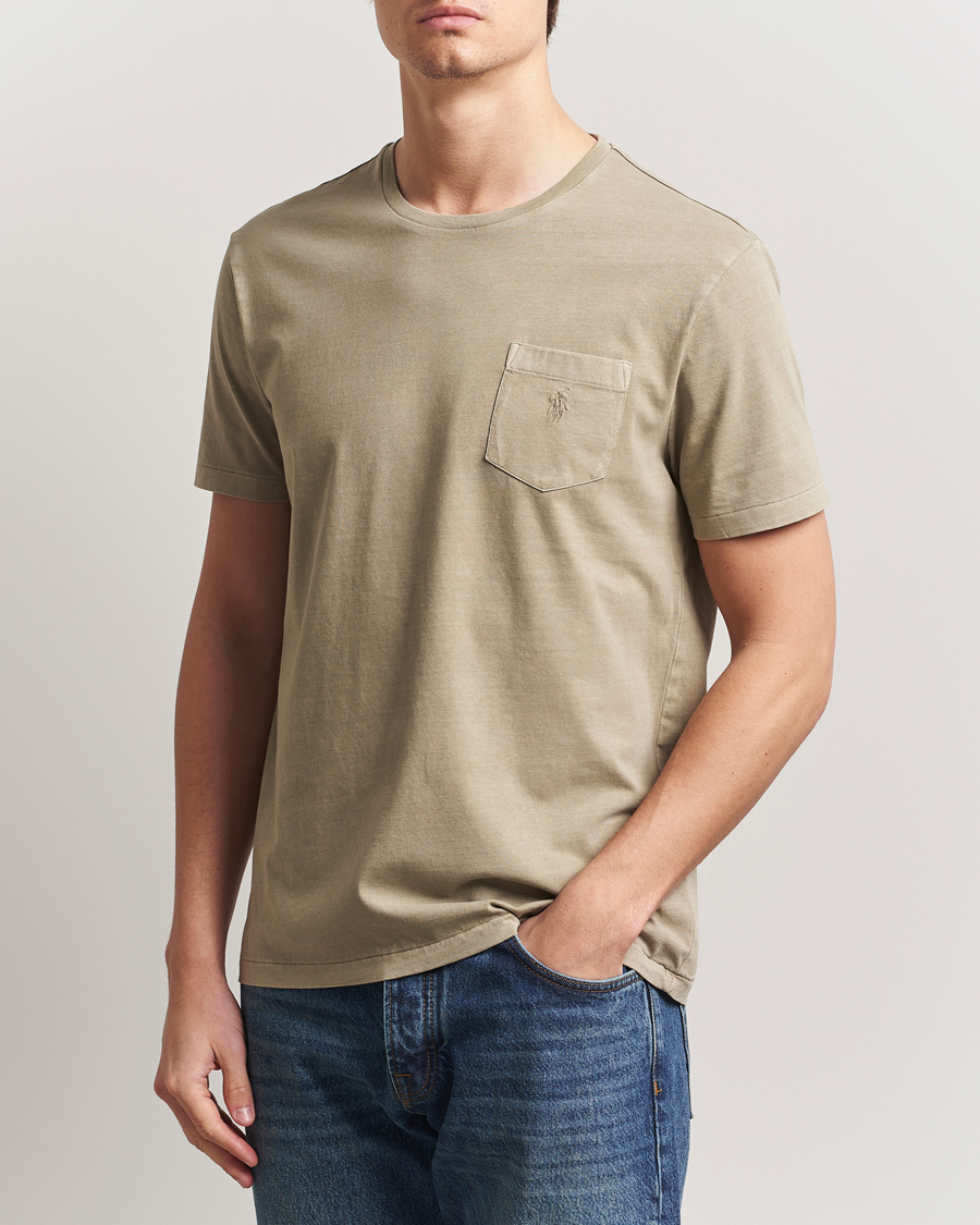 Heren | T-shirts | Polo Ralph Lauren | Crew Neck Pocket T-Shirt Olive