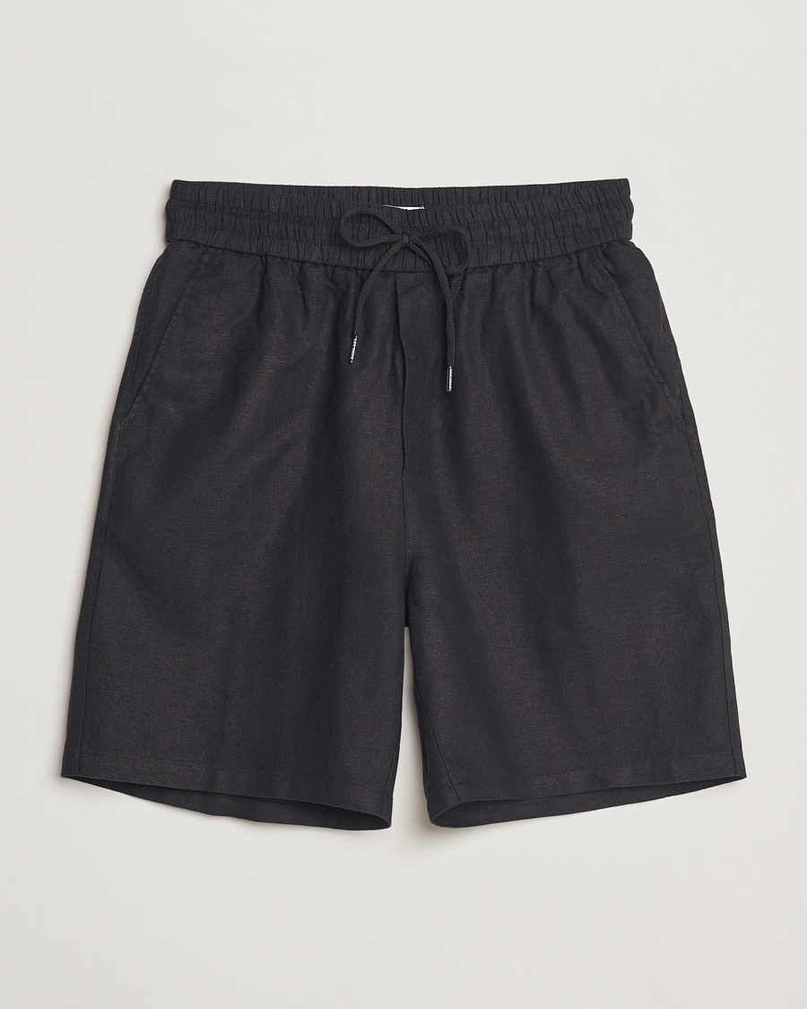 Heren | Korte broek | LES DEUX | Otto Linen Shorts Black