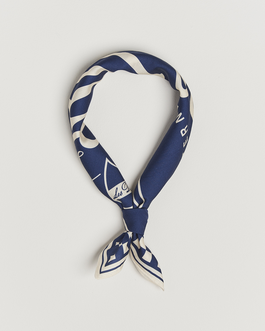 Homme | Les Deux Goods Tencel Neckercheif Blue | LES DEUX | Goods Tencel Neckercheif Blue