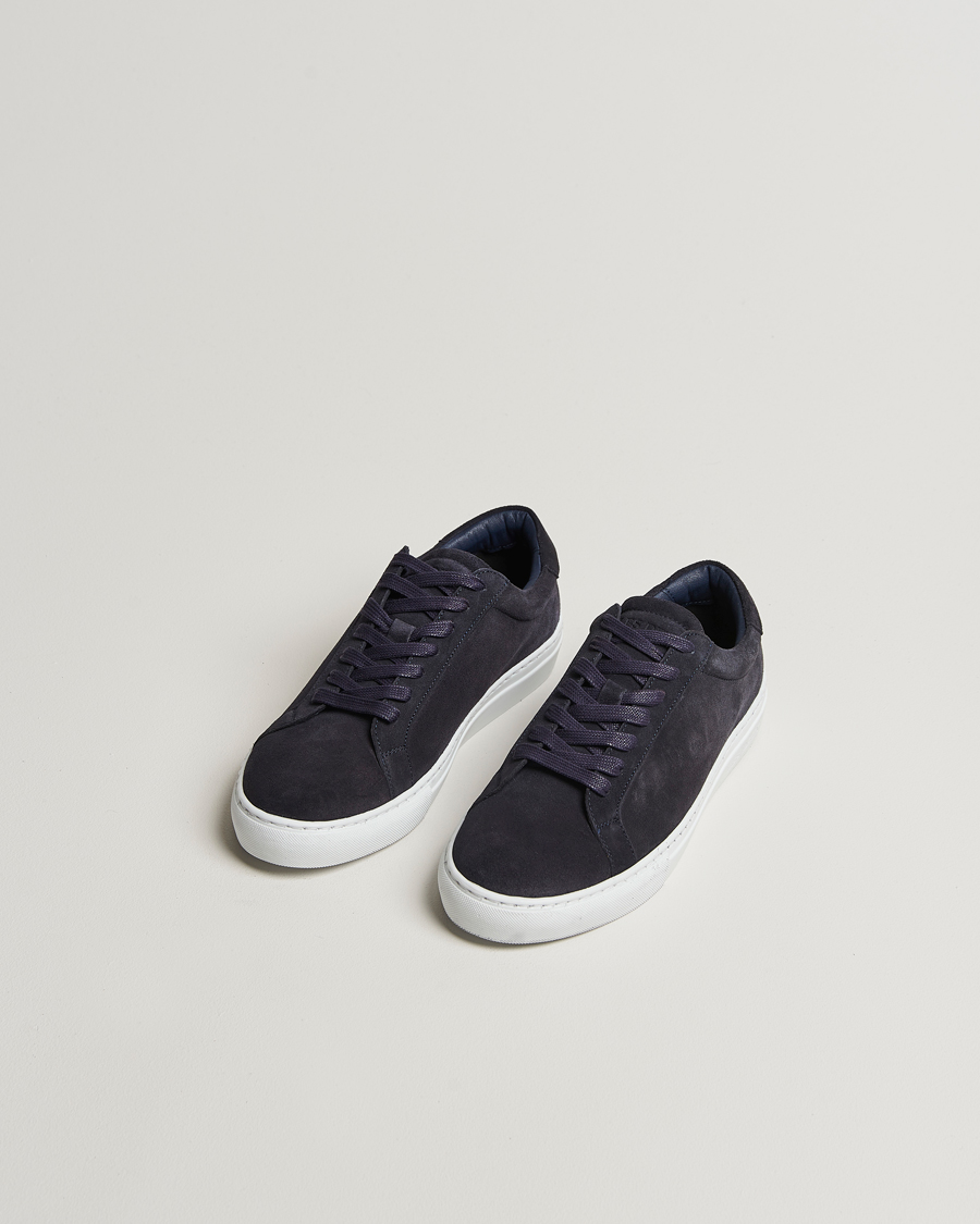 Homme | Baskets | LES DEUX | Theodor Suede Sneakers Navy