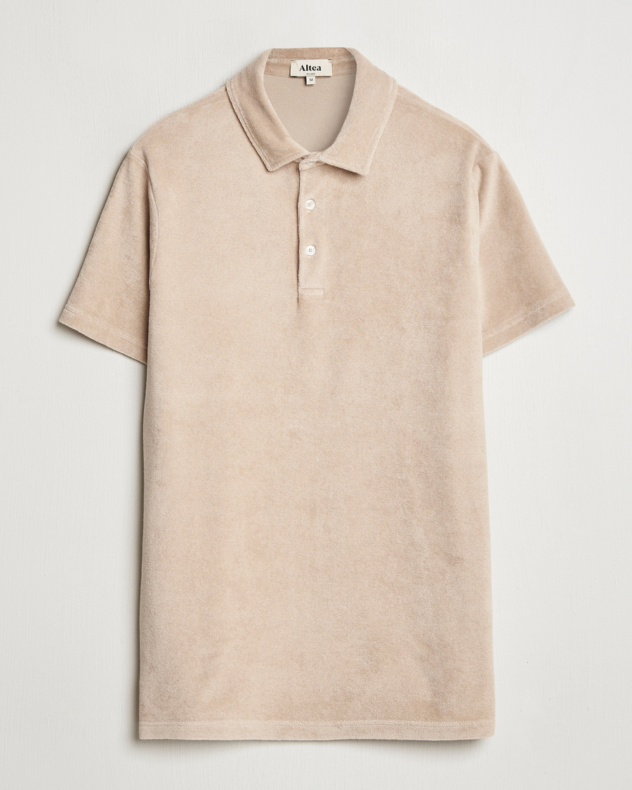 Heren | Polo's | Altea | Terry Cotton Polo Beige