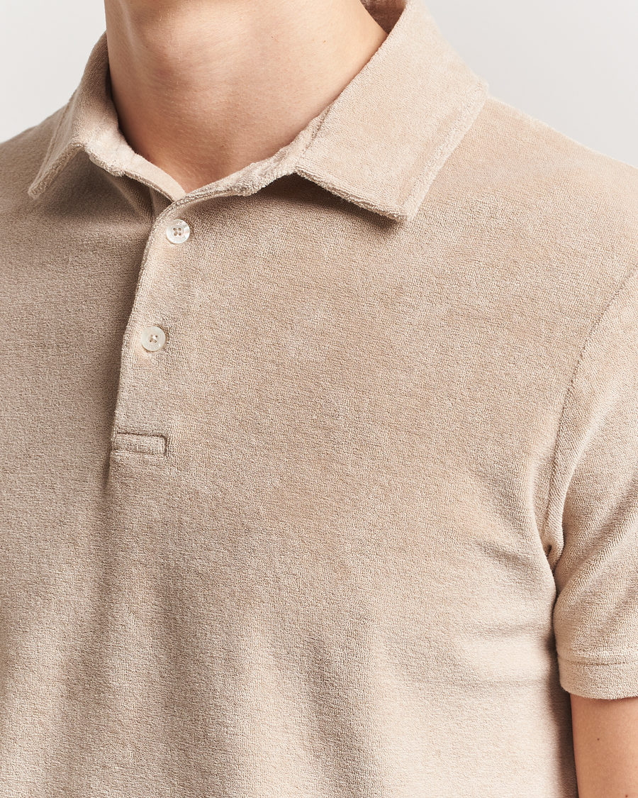 Heren | Polo's | Altea | Terry Cotton Polo Beige