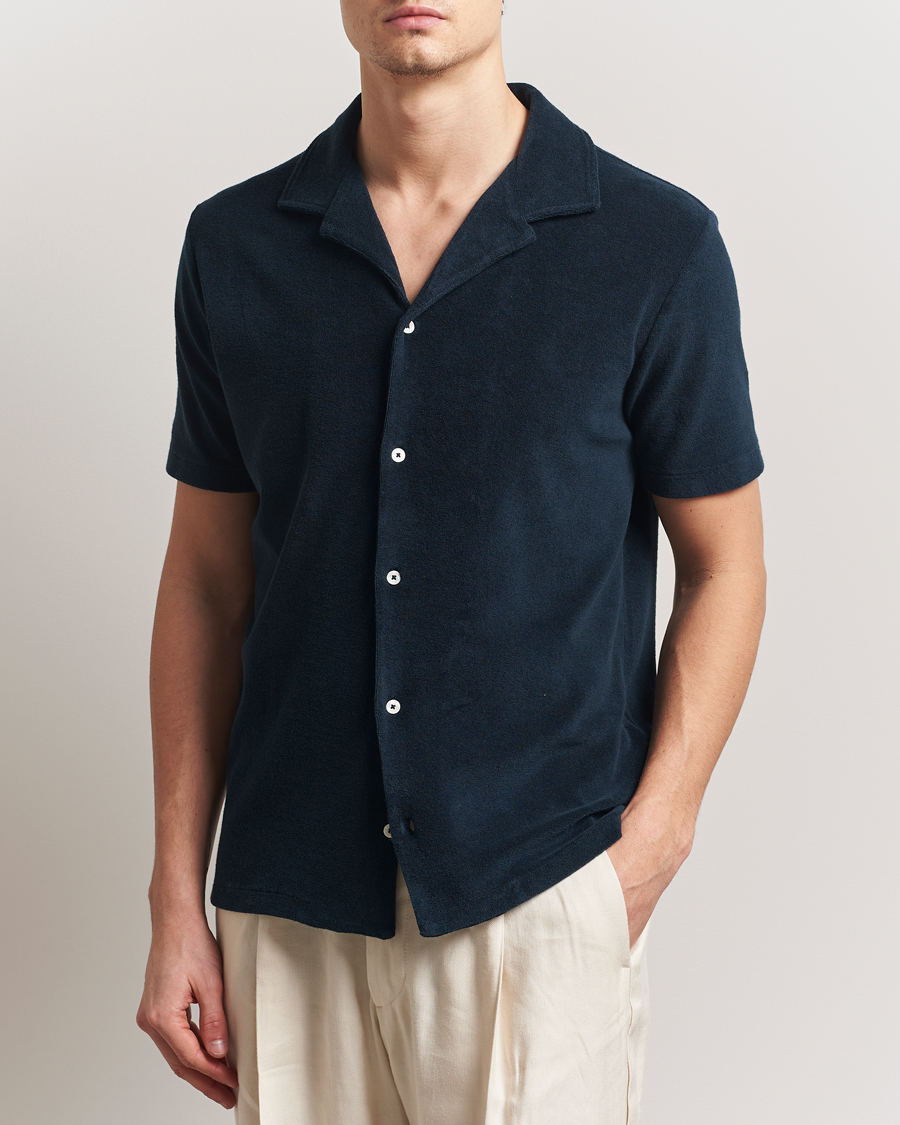 Heren | Overhemden | Altea | Terry Bowling Shirt Navy