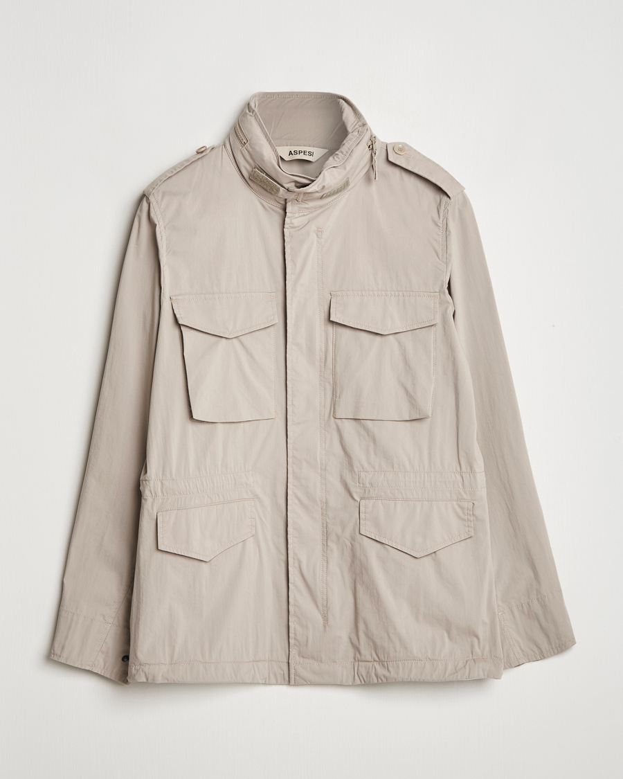 Heren | Jassen | Aspesi | Lightweight Cotton Field Jacket Beige