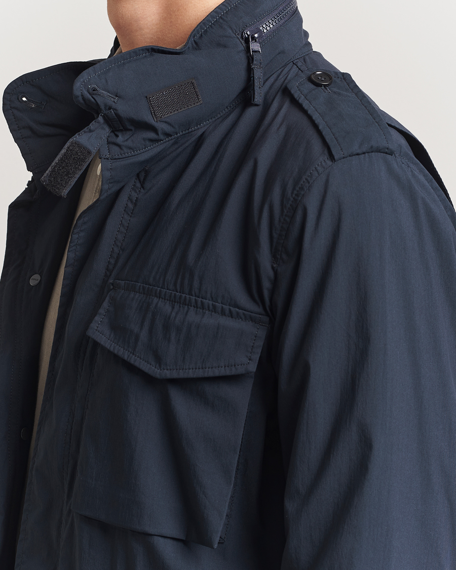 Heren | Jassen | Aspesi | Lightweight Cotton Field Jacket Navy