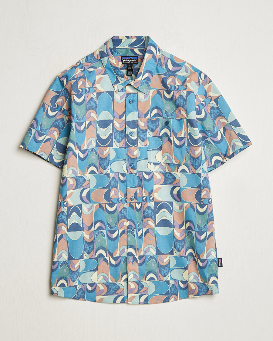Heren | Overhemden | Patagonia | Go To Short Sleeve Shirt Still Blue