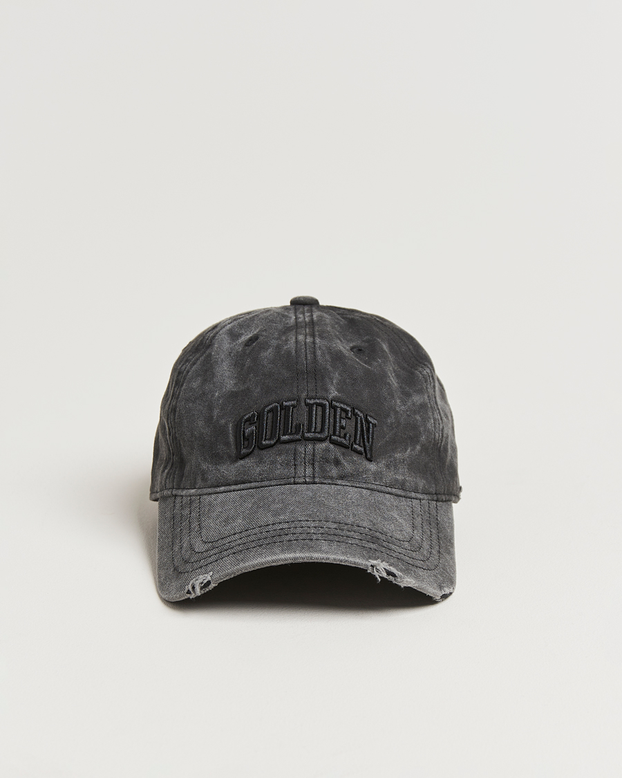 Heren | Golden Goose Cotton Twill Baseball Cap Anthracite | Golden Goose | Cotton Twill Baseball Cap Anthracite