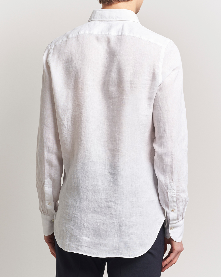 Homme | Chemises | Finamore Napoli | Gaeta Linen Shirt White