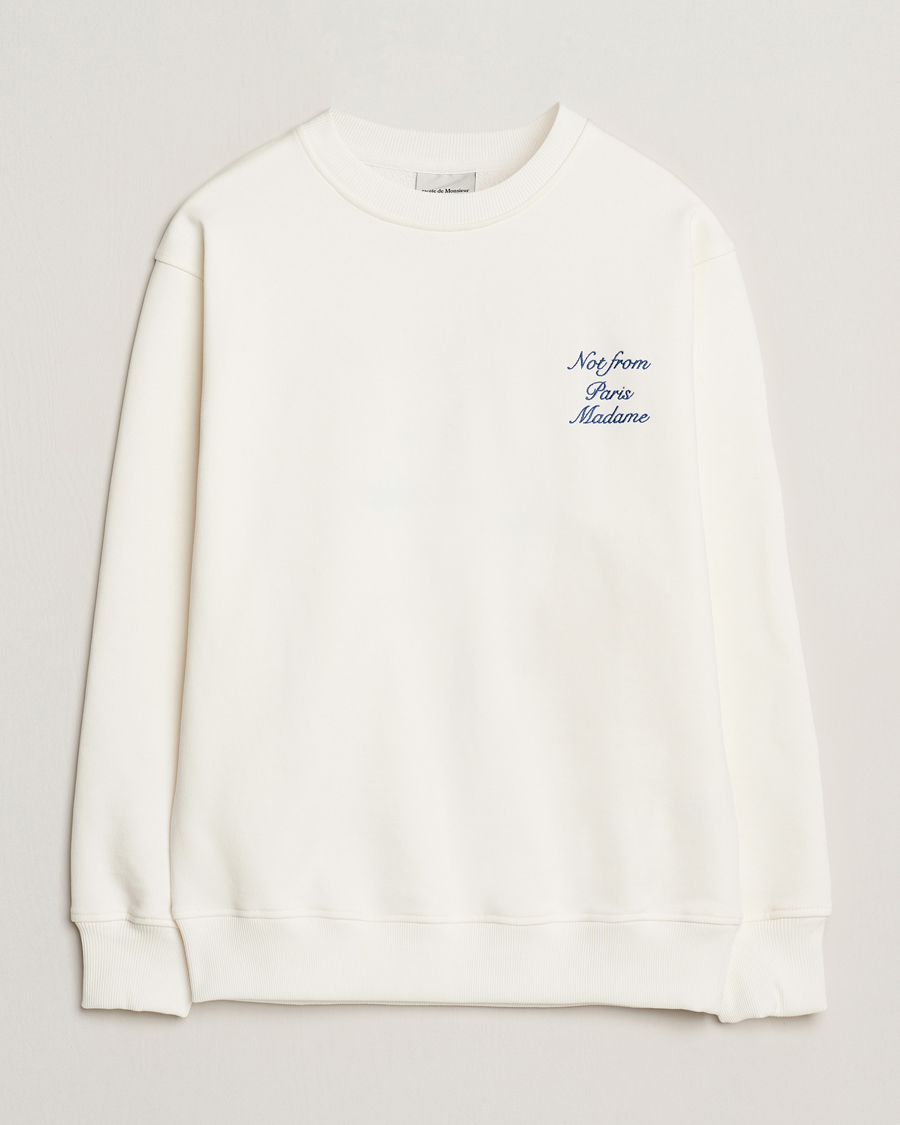 Heren | Truien | Drôle de Monsieur | Slogan Sweatshirt Off White