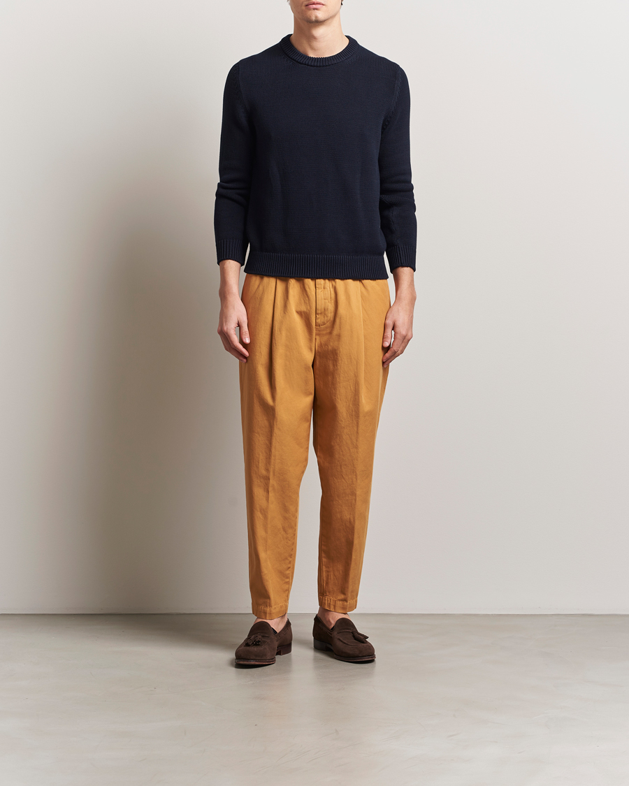 Heren | Broeken | Briglia 1949 | Cotton/Linen Drawstring Pants Rust