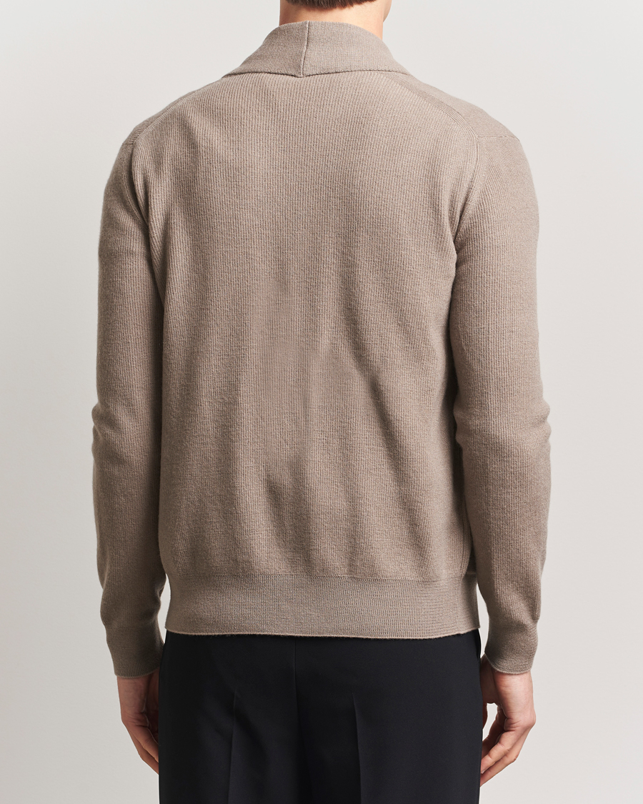 Heren | Truien | Brioni | Cashmere/Cotton Shawl Cardigan Beige