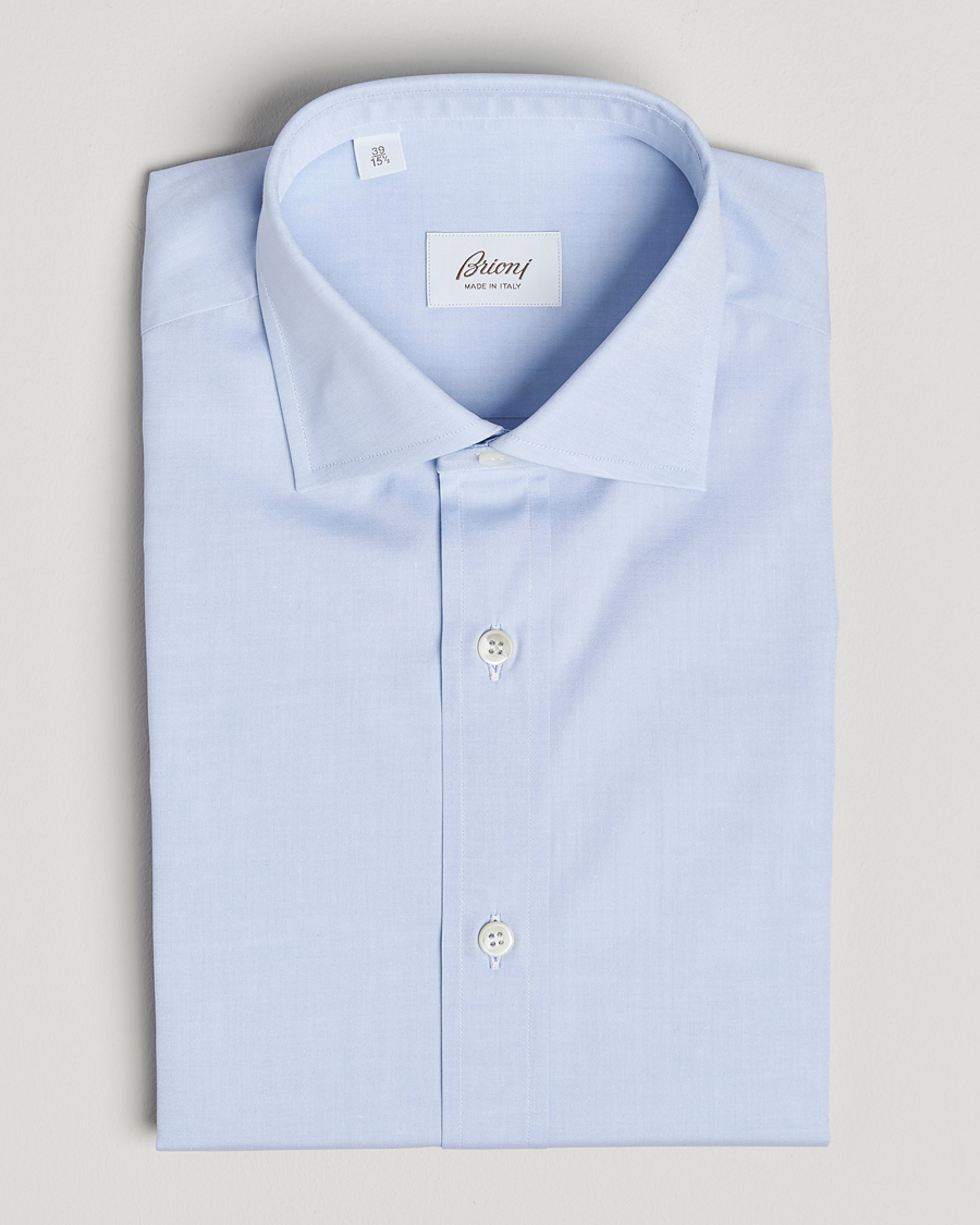 Homme | Chemises | Brioni | Classic Dress Shirt Light Blue