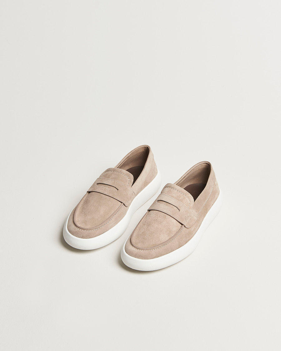 Heren | Instappers | Brioni | Cassetta Loafers Beige Suede