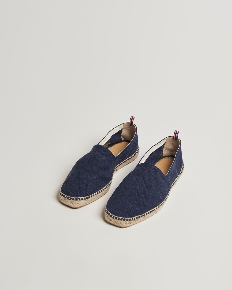 Heren | Espadrilles | Castañer | Pablo Washed Canvas Espadrilles Azul Marino